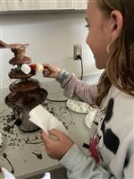 Chocolate Fountain with Ms. V